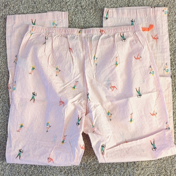 Striped Pink Bottoms with Fun Print - Picture 3 of 4